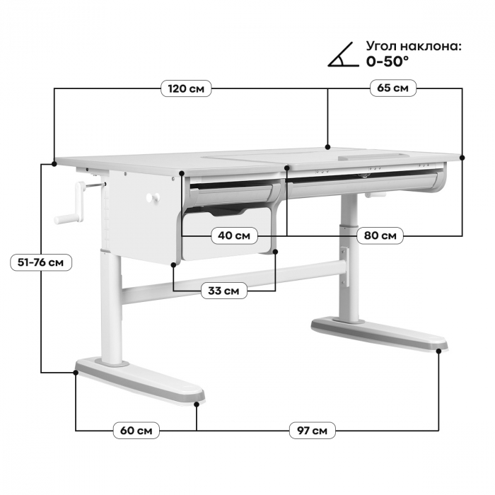Характеристики Детский стол Kinderzen Dali Характеристики Детский стол Kinderzen Dali